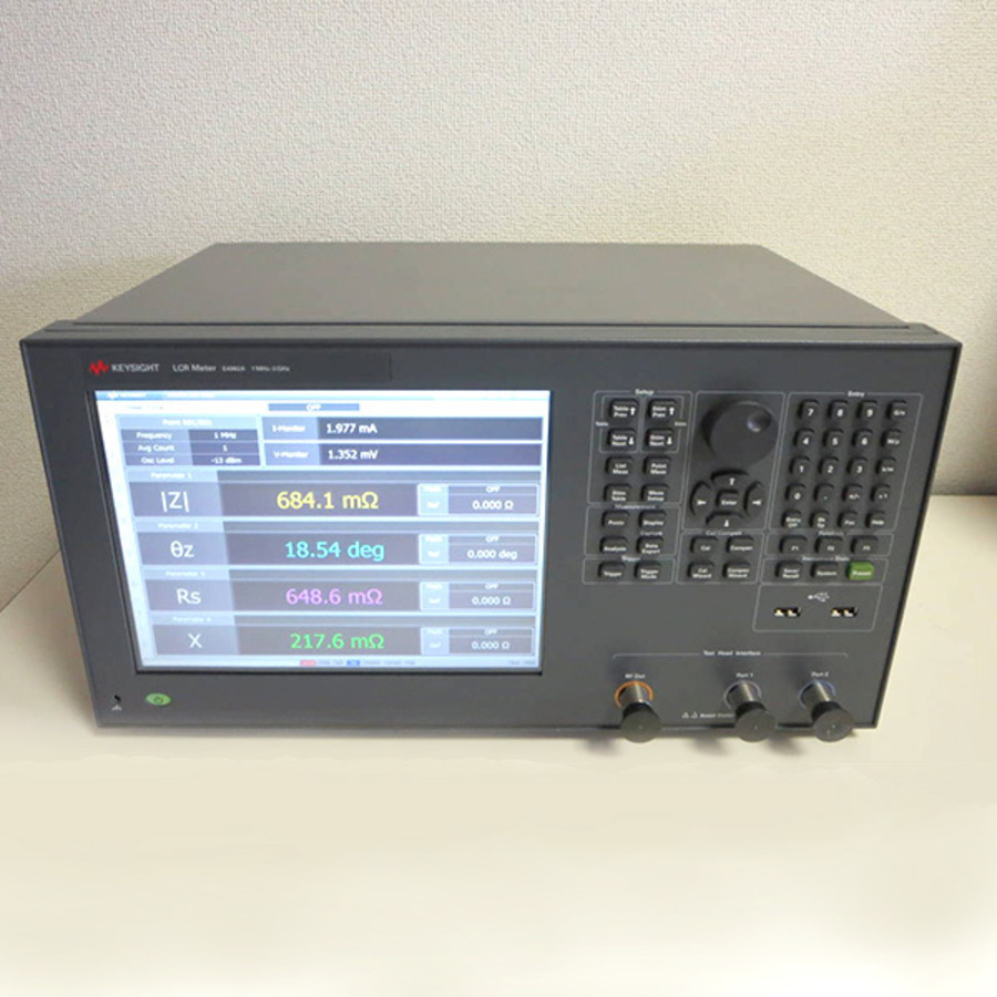 [レンタル] 【美品・メーカー校正済・校正試験成績書付】 E4982A LCRメータ、1 MHz～3 GHz(keysight/E4982A